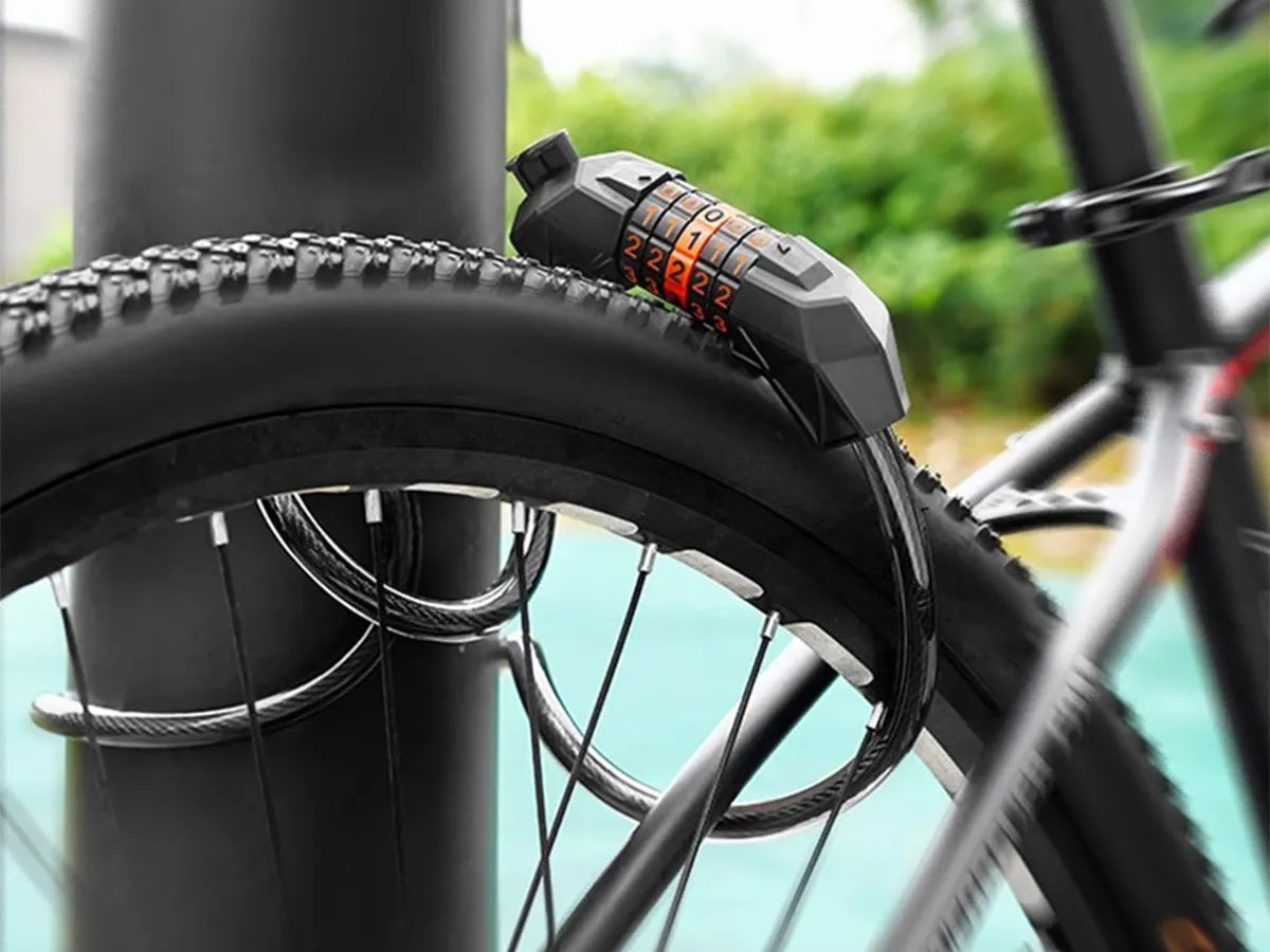 Lucchetto a combinazione in acciaio per e-bike