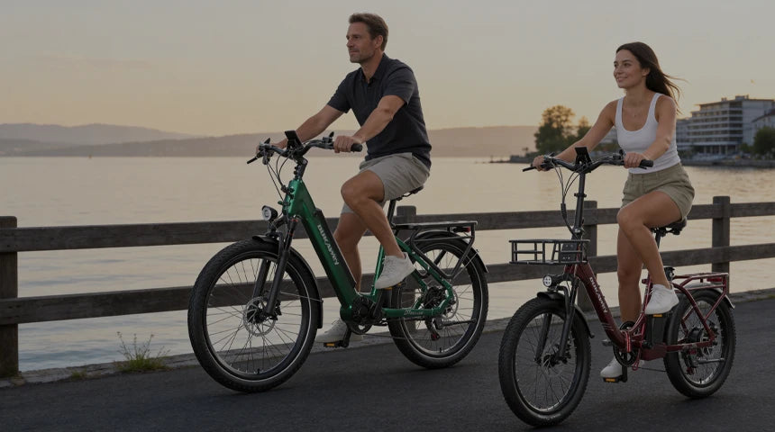 E-bike con telaio ribassato