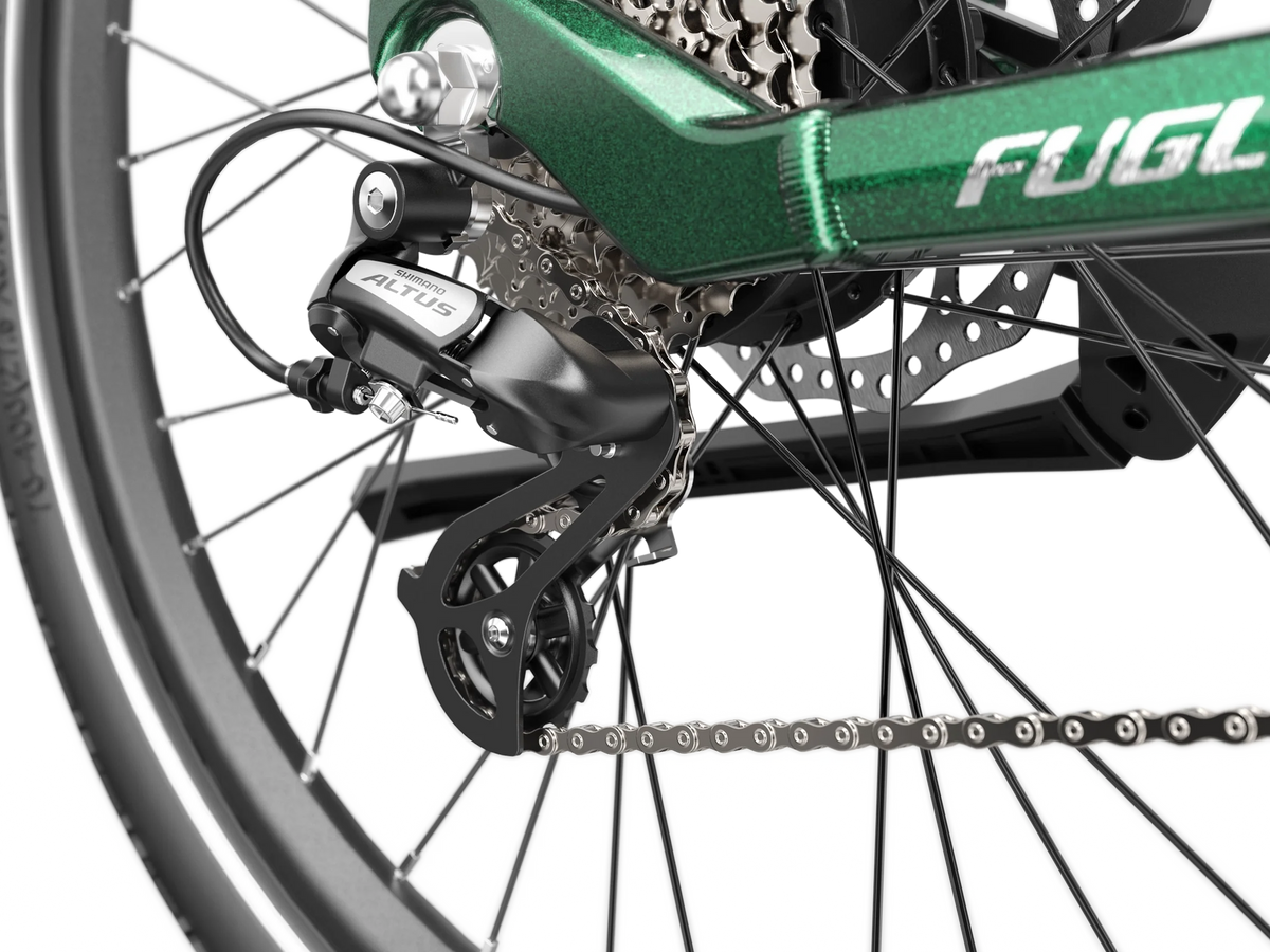 Dukawey FUGL Pro Shimano rear derailleur and chain